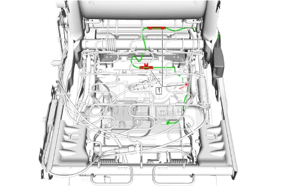 Rear Seat Belt Buckle Replacement (40 Percent, Bucket with UH5) — figure 2