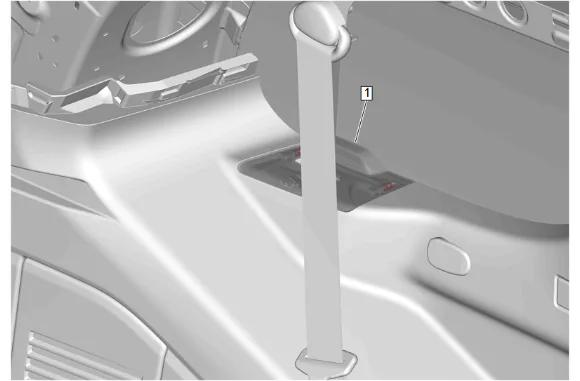 Rear Seat Belt Retractor Replacement — figure 17