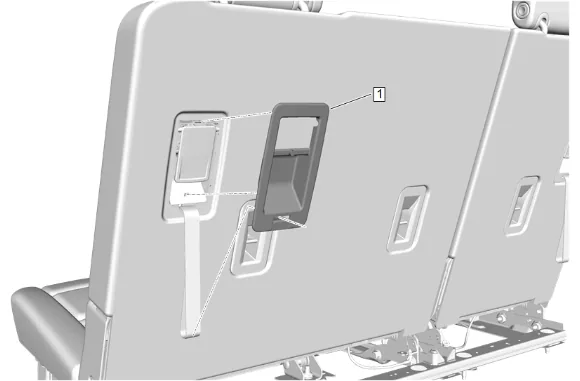 3rd Row Seat Back Cover and Pad Removal and Installation (40 Percent) — figure 3