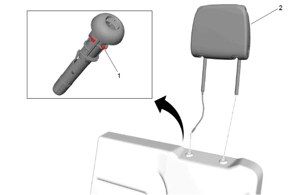3rd Row Seat Back Cover and Pad Removal and Installation (40 Percent) — figure 5