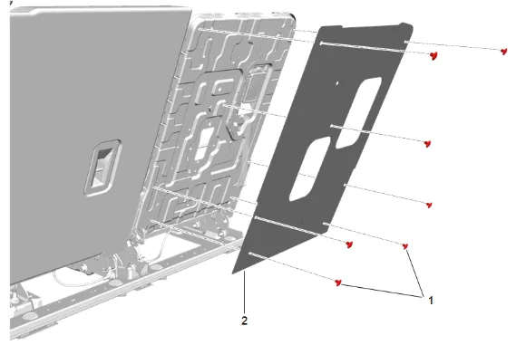 3rd Row Seat Back Frame Replacement (40 Percent Power) — figure 6