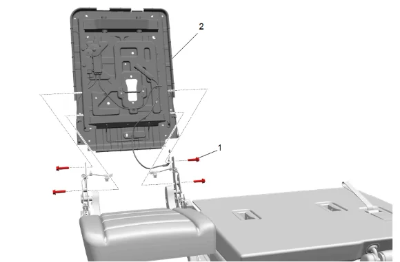 3rd Row Seat Back Frame Replacement (40 Percent Power) — figure 7