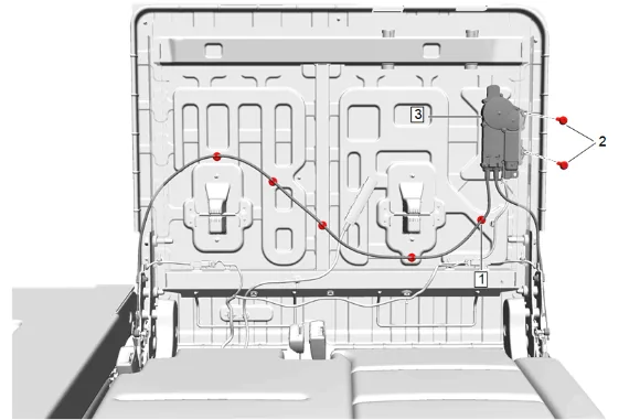 3rd Row Seat Back Frame Replacement (60 Percent Power) — figure 4