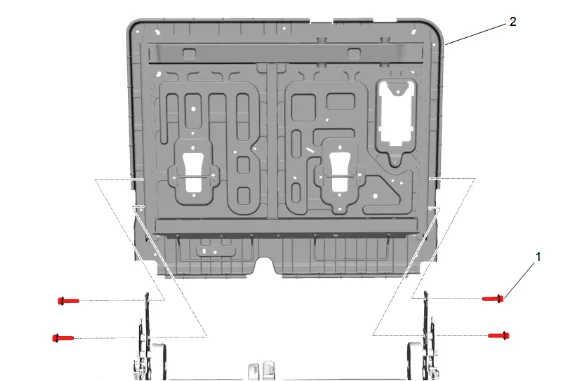 3rd Row Seat Back Frame Replacement (60 Percent Power) — figure 7