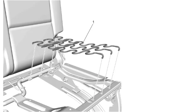3rd Row Seat Cushion Frame Replacement (40 Percent) — figure 7
