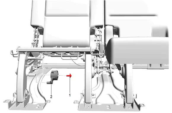 3rd Row Seat Cushion Frame Replacement (60 Percent) — figure 6