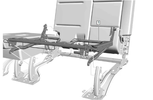3rd Row Seat Cushion Frame Replacement (60 Percent) — figure 10