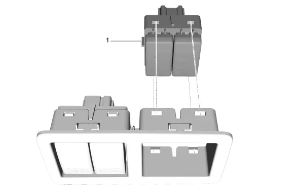 3rd Row Seat Folding Switch Replacement — figure 2