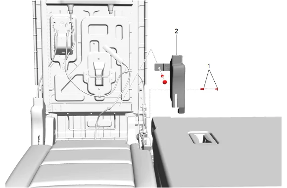 3rd Row Seat Riser Replacement (Manual) — figure 12