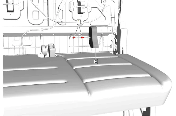 3rd Row Seat Riser Replacement (Manual) — figure 13
