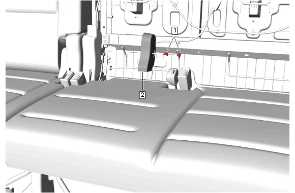 3rd Row Seat Riser Replacement (Manual) — figure 14
