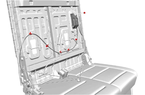 3rd Row Seat Riser Replacement (Manual) — figure 15