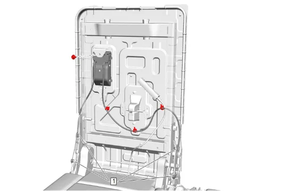 3rd Row Seat Riser Replacement (Manual) — figure 16