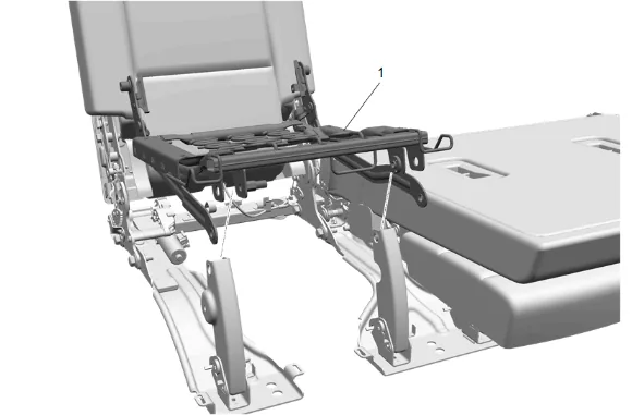 3rd Row Seat Riser Replacement (Manual) — figure 25