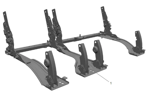 3rd Row Seat Riser Replacement (Manual) — figure 26