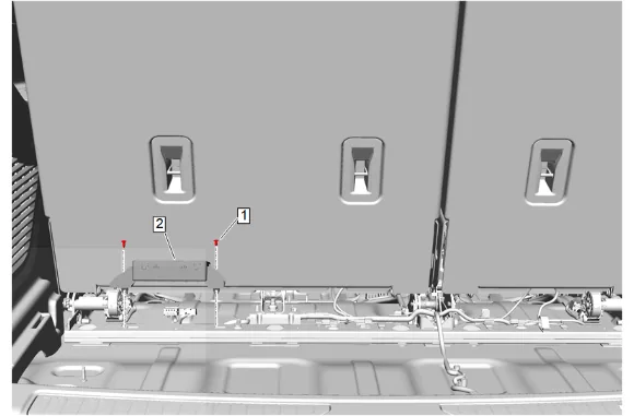 Folding 3rd Row Seat Module Replacement — figure 2