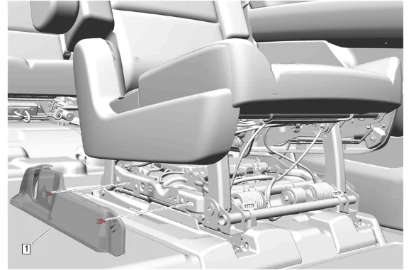 Folding Rear Seat Back Actuator Replacement (40 Percent, Bucket) — figure 5