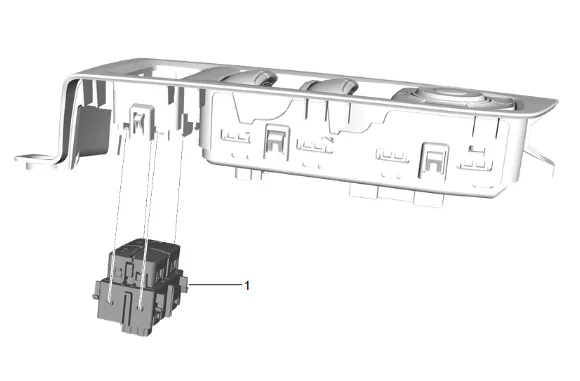 Front Seat Adjuster Memory Switch Replacement — figure 2