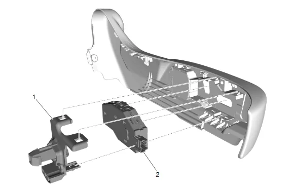 Front Seat Adjuster Switch Bezel Replacement — figure 3