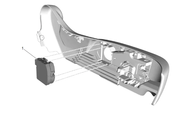 Front Seat Adjuster Switch Bezel Replacement — figure 4