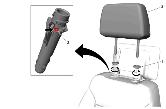 Front Seat Back Upper Cover Replacement - Lower — figure 1