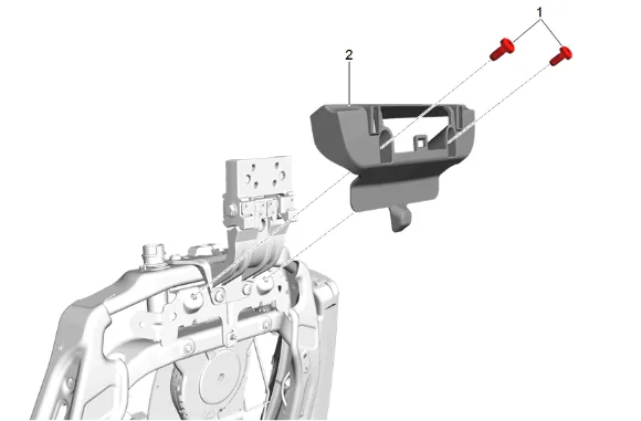 Front Seat Back Upper Support Replacement — figure 2