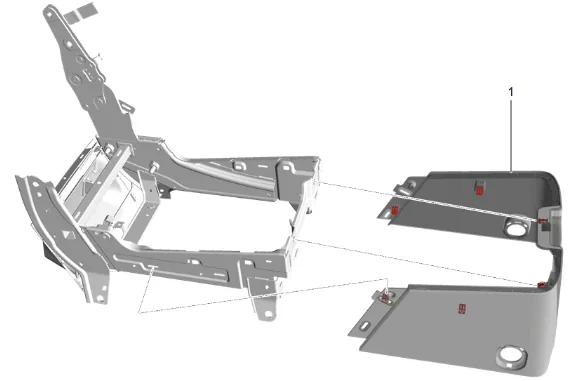 Front Seat Cushion Center Cover Replacement — figure 9