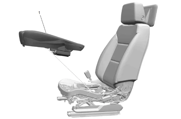 Front Seat Cushion Cover and Pad Removal and Installation — figure 4
