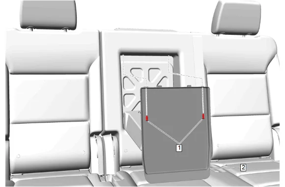 Rear Seat Armrest Replacement (60 Percent) — figure 1