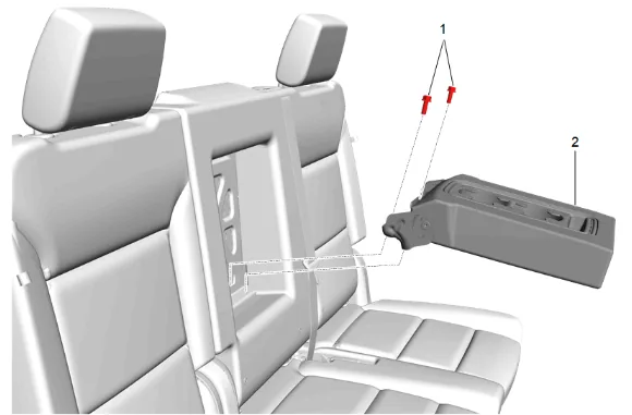 Rear Seat Back Cover and Pad Removal and Installation (60 Percent) — figure 2