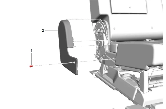 Rear Seat Cushion Cover and Pad Removal and Installation (60 Percent) — figure 4