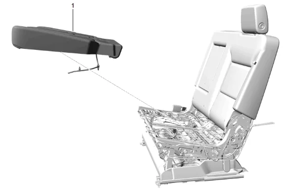Rear Seat Cushion Cover and Pad Replacement (60 Percent) — figure 1