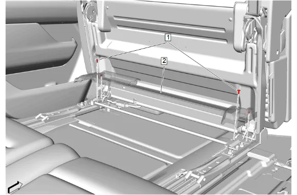 Rear Seat Frame Replacement (60 Percent) — figure 17