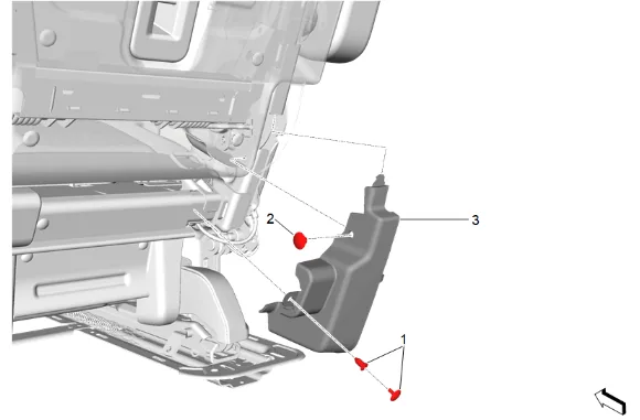 Rear Seat Frame Replacement (60 Percent) — figure 23