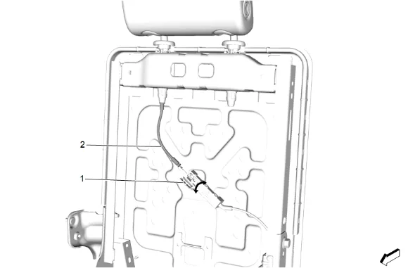 Rear Seat Head Restraint Guide Bezel Replacement (40 Percent, Bucket) — figure 2
