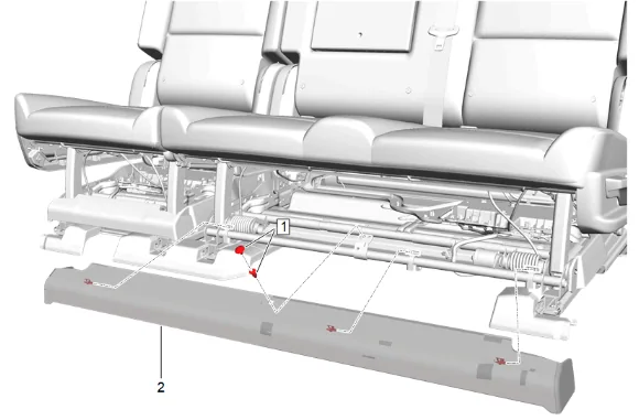 Rear Seat Heater Control Module Bracket Replacement (60 Percent) — figure 1