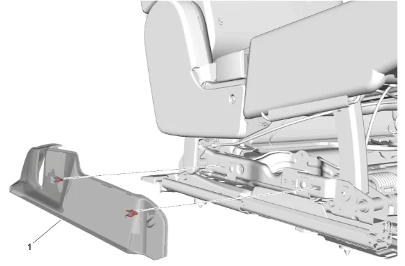 Rear Seat Heater Control Module Bracket Replacement (60 Percent) — figure 4