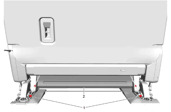 Rear Seat Heater Control Module Bracket Replacement (60 Percent) — figure 5