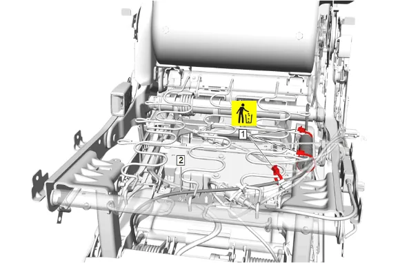 Rear Seat Latch Cable Replacement - Track Release Easy Entry (40 Percent, Bucket) — figure 5
