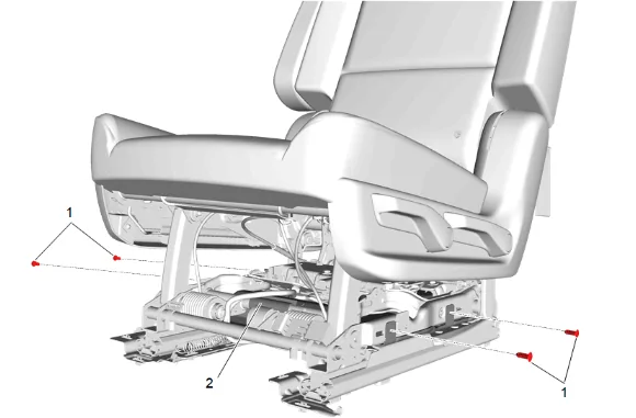 Rear Seat Wiring Harness Replacement (40 Percent, Bucket) — figure 6
