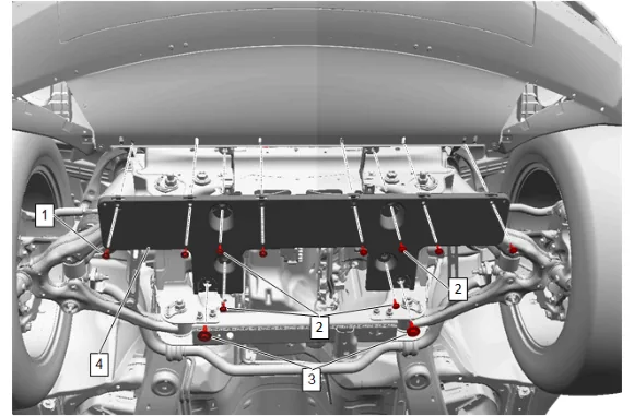 Electric Belt Drive Rack and Pinion Steering Gear Replacement (L84, L87, without RC1) — figure 4