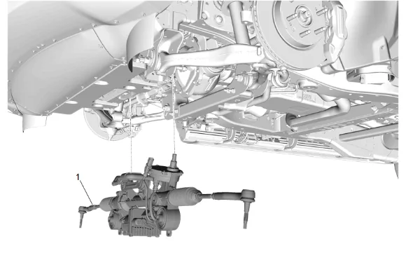Electric Belt Drive Rack and Pinion Steering Gear Replacement (LM2) — figure 17