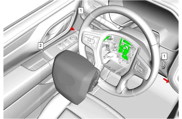 Heated Steering Wheel Module Replacement — figure 2