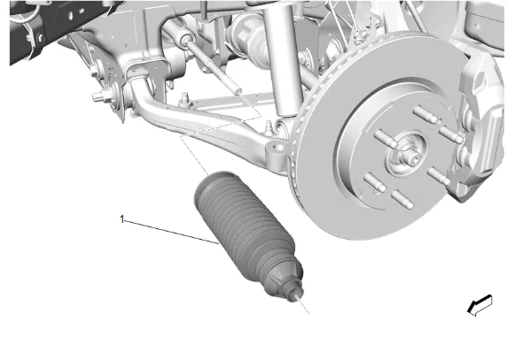 Steering Gear Boot Replacement (With RC1) — figure 9