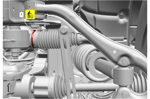 Steering Gear Boot Replacement (Without RC1) — figure 8