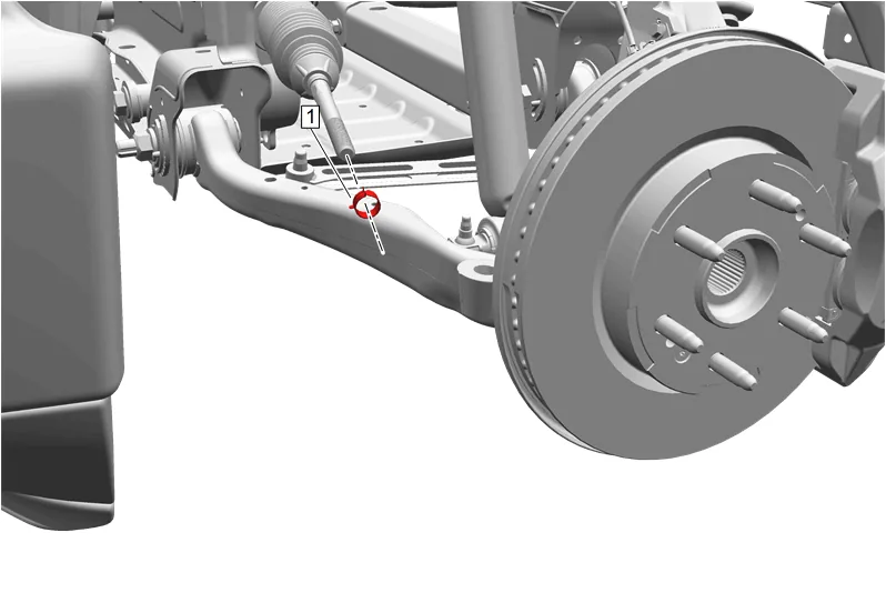 Steering Linkage Inner Tie Rod Replacement (With RC1) — figure 7