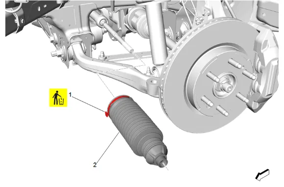 Steering Linkage Inner Tie Rod Replacement (With RC1) — figure 12
