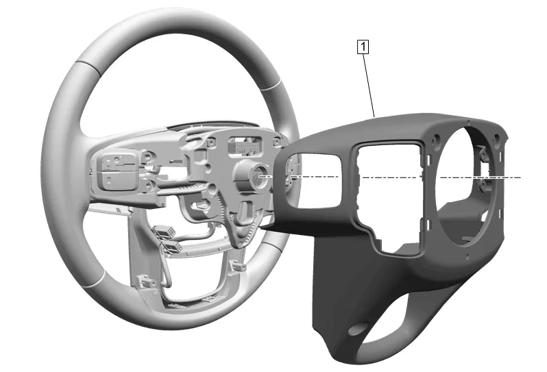 Steering Wheel Shroud Replacement — figure 5
