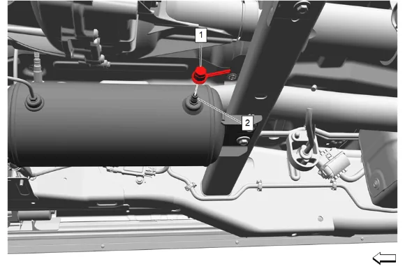 Automatic Level Control Air Compressor Tube Fitting Replacement - Compressor — figure 3
