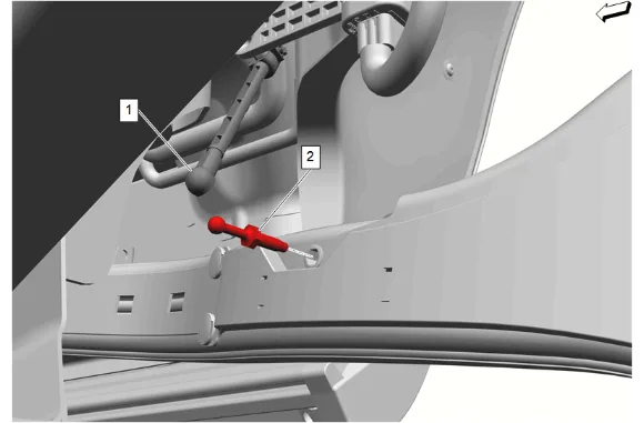 Electronic Suspension Position Sensor Link Ball Stud Replacement — figure 1